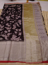 Load image into Gallery viewer, Pure Silk Pen Kalamkari - Off white & Black