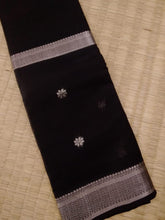 Load image into Gallery viewer, Triple Nijam Border Saree Black