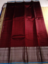 Load image into Gallery viewer, Temple Border Saree Maroon