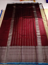 Load image into Gallery viewer, Temple Border Saree Maroon