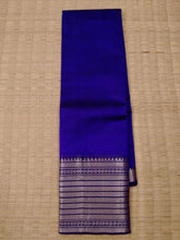 Load image into Gallery viewer, Temple Border Saree Royal Blue
