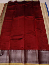 Load image into Gallery viewer, Temple Border Saree Blood Red