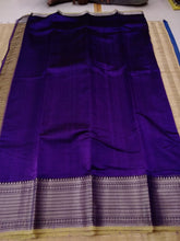 Load image into Gallery viewer, Temple Border Saree Purple
