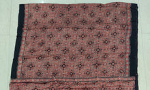 Load image into Gallery viewer, Ajrakh Modal Silk Saree light brown