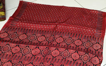 Load image into Gallery viewer, Ajrakh Modal Silk Red Tissue Pallu Saree