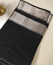 Load image into Gallery viewer, Mangalam - Charcoal Black Chequered