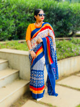 Load image into Gallery viewer, Shwet - Nila Ikkat