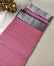 Load image into Gallery viewer, Mangalam - Pinkish Peach Chequered