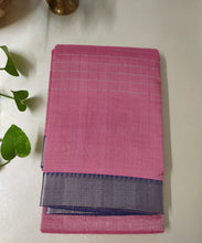 Load image into Gallery viewer, Mangalam - Pinkish Peach Chequered