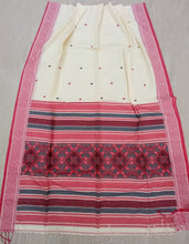 Load image into Gallery viewer, Kapas - Assam Cotton White & Red