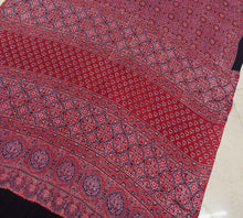 Load image into Gallery viewer, Ajrakh Modal Silk Red