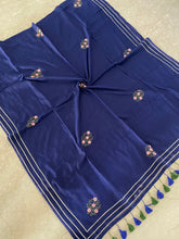 Load image into Gallery viewer, Navy Gota Patti Mirror Mul Cotton
