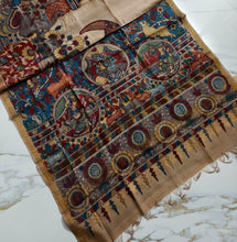 Load image into Gallery viewer, Tussar Silk Pen Kalamkari - Nartaki
