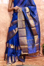 Load image into Gallery viewer, Kanchi Chequered- Royal Blue
