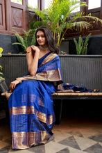 Load image into Gallery viewer, Kanchi Chequered- Royal Blue
