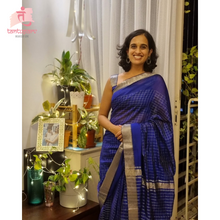 Load image into Gallery viewer, Mangalam - Royal Blue Chequered
