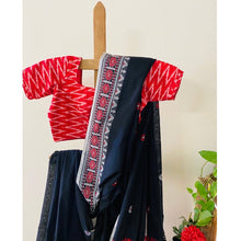Load image into Gallery viewer, Kapas - Assam Cotton Black &amp; Red
