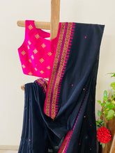 Load image into Gallery viewer, Kapas - Dongaria Cotton Black &amp; Pink
