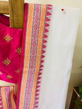 Load image into Gallery viewer, Kapas - Dongaria Cotton White &amp; Pink
