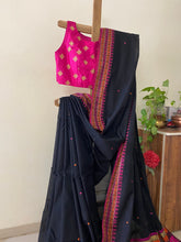 Load image into Gallery viewer, Kapas - Dongaria Cotton Black &amp; Pink
