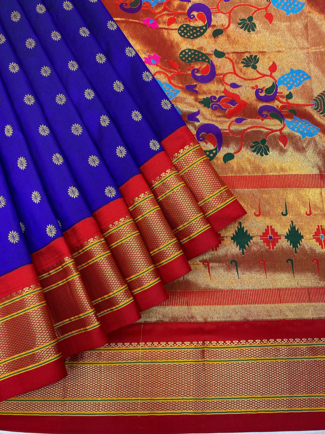 Royal Blue Paithani