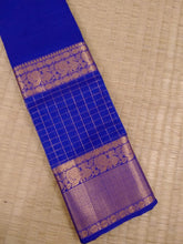 Load image into Gallery viewer, Kanchi Chequered- Royal Blue

