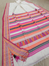 Load image into Gallery viewer, Kapas - Dongaria Cotton White &amp; Pink
