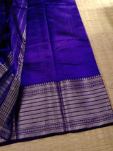 Load image into Gallery viewer, Temple Border Saree Royal Blue
